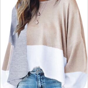 NWT Colorblock Sweater